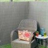 Nature Recinzione da Giardino a Doppio Lato in PVC 1,5x3m Grigio