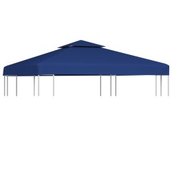 vidaXL Telo di Ricambio per Gazebo 310g/m² Blu Scuro 3x3m