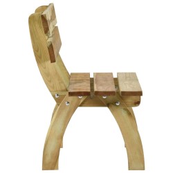   Panca da Giardino 110 cm in Legno di Pino Impregnato