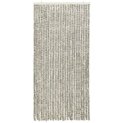   Zanzariera Grigio Chiaro e Grigio Scuro 100x220 cm Ciniglia