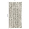   Zanzariera Grigio Chiaro e Grigio Scuro 100x220 cm Ciniglia