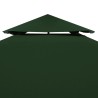 vidaXL Telo di Ricambio per Gazebo 310g/m² Verde 3x4m