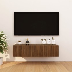   Armadietti TV Montati a Parete 4pz Rovere Marrone 30,5x30x30 cm