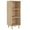 Credenza Rovere Sonoma 34,5x32,5x90 cm in Legno Ingegnerizzato