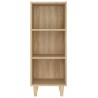 Credenza Rovere Sonoma 34,5x32,5x90 cm in Legno Ingegnerizzato