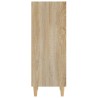 Credenza Rovere Sonoma 34,5x32,5x90 cm in Legno Ingegnerizzato