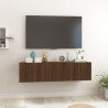 Mobile TV Pensile Rovere Marrone 2pz 60x30x30 Legno ingegnerizzato