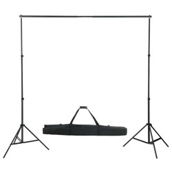 vidaXL Kit per Studio Fotografico con Luci Softbox e Fondale