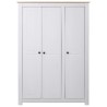   Armadio a 3 Ante Bianco 118x50x171,5cm in Pino Panama Range