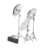 vidaXL Kit per Studio Fotografico con Set di Luci e Fondale