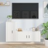   Set di Mobili Porta TV 2 pz Bianco in Legno Ingegnerizzato