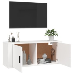   Mobile Porta TV a Parete Bianco 100x34,5x40 cm