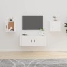   Mobili Porta TV a Parete 2 pz Bianco 40x34,5x40 cm