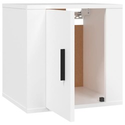   Mobili Porta TV a Parete 2 pz Bianco 40x34,5x40 cm