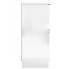 Credenze 2 pz Bianco Lucido 30x30x70 cm in Legno Ingegnerizzato