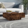   Tavolino da Salotto Rovere Fumo 90x60x31 cm Legno ingegnerizzato