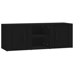 Mobile Porta TV Nero 100x31,5x35 cm in Legno Ingegnerizzato