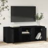 Mobile Porta TV Nero 100x31,5x35 cm in Legno Ingegnerizzato