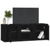 Mobile Porta TV Nero 100x31,5x35 cm in Legno Ingegnerizzato