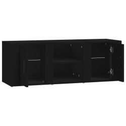 Mobile Porta TV Nero 100x31,5x35 cm in Legno Ingegnerizzato