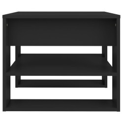   Tavolino da Salotto Nero 55,5x55x45 cm in Legno Ingegnerizzato