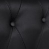 vidaXL Divani Chesterfield a 2 Posti e a 3 Posti in Similpelle Nero 