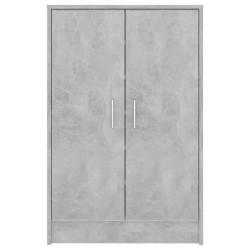 vidaXL Scarpiera Grigio Cemento 60x35x92 cm in Truciolato