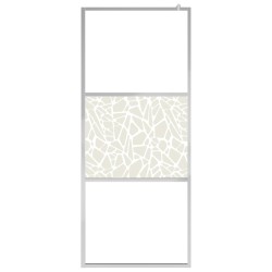   Parete per Doccia Walk-in in Vetro ESG Design Pietra 90x195 cm