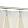   Tende Oscuranti con Ganci 2 pz Crema in Velluto 140x225 cm