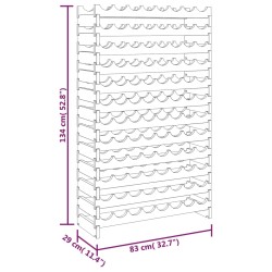 vidaXL Portavini 83x29x134 cm in Legno Massello di Pino