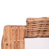   Set di Divani da Giardino con Cuscini 2 pz in Rattan Naturale