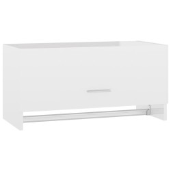 vidaXL Armadio Bianco Lucido 70x32,5x35 cm in Truciolato