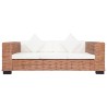   Set di Divani con Cuscini 2 pz in Rattan Naturale