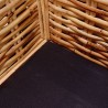   Set di Divani con Cuscini 2 pz in Rattan Naturale