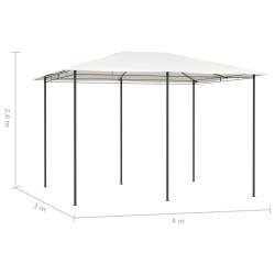   Gazebo 3x4x2,6 m Crema 160 g/m²