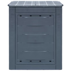 vidaXL Compostiere per Giardino 3 pz Grigio 60x60x73 cm 780 L