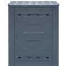 vidaXL Compostiere per Giardino 3 pz Grigio 60x60x73 cm 780 L