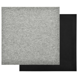   Quadrotte di Moquette 20 pz 5 m² 50x50 cm Grigio Chiaro