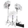 vidaXL Kit per Studio Fotografico con Set di Luci e Fondale