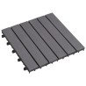 vidaXL Pannelli Decking 30 pz Grigio Slavato 30x30cm Massello d'Acacia