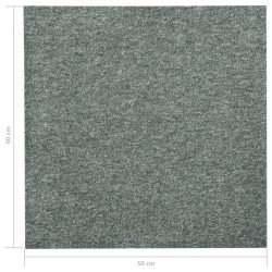   Quadrotte di Moquette 20 pz 5 m² 50x50 cm Verdi