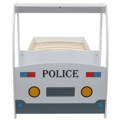 Letto Bimbo Auto della Polizia con Materasso Memory 90x200 cm