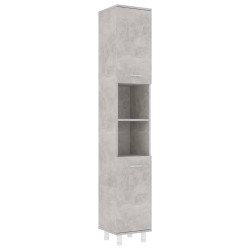 vidaXL Set Mobili da Bagno 3 pz Grigio Cemento in Truciolato