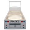 Letto Bimbo Auto della Polizia con Materasso Memory 90x200 cm