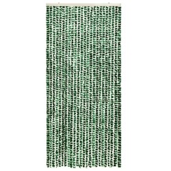   Zanzariera Verde e Bianco 90x220 cm Ciniglia