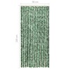   Zanzariera Verde e Bianco 90x220 cm Ciniglia