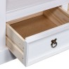   Mobile Porta TV Legno Pino Messicano Corona Bianco 91x43x56 cm