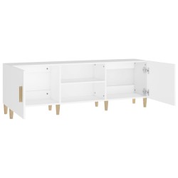   Mobile Porta TV Bianco 150x30x50 cm in Legno Ingegnerizzato