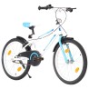   Bici per Bambini 20 Pollici Blu e Bianca