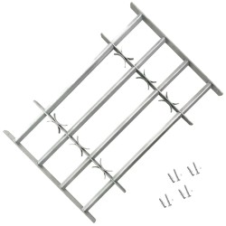 vidaXL Grate per Finestre Regolabili 2 pz 1000-1500 mm